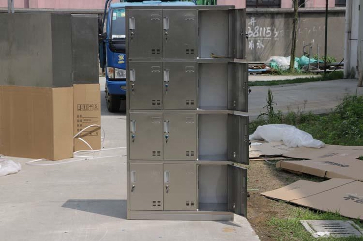 12门不锈钢更衣柜/不锈钢工衣柜
