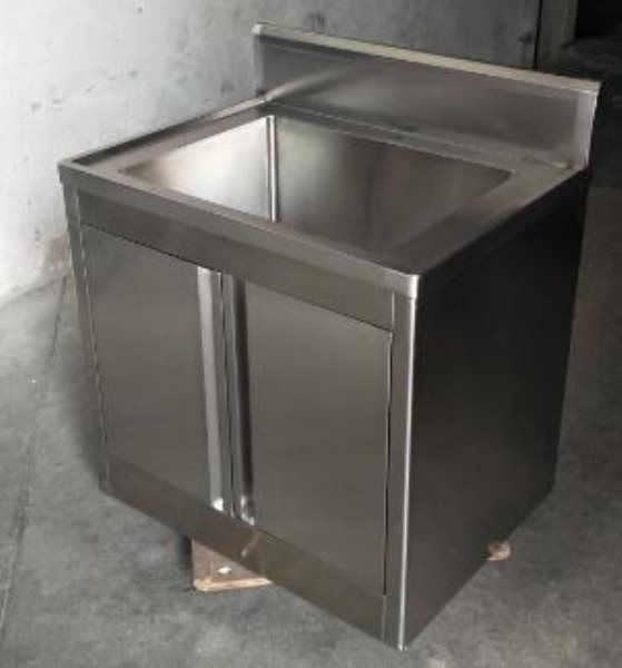 不锈钢洗手池-折弯拉手